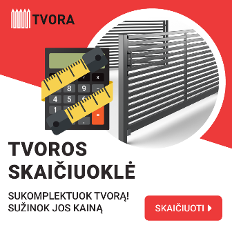 tvoros kaina