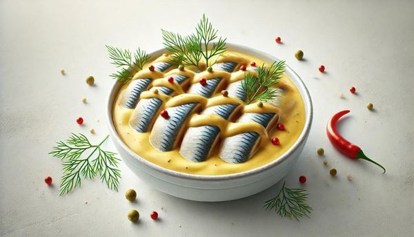 silkė garstyčių padaže
