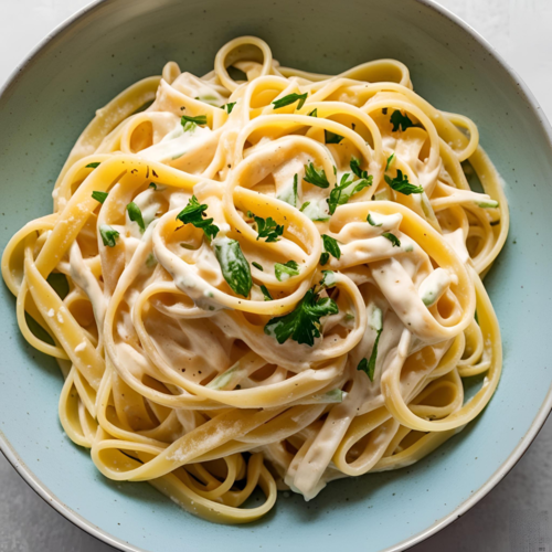 makaronai fetuccine alfredo
