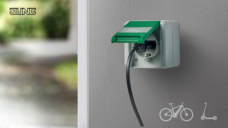 Kištukinis lizdas elektriniams dviračiams
